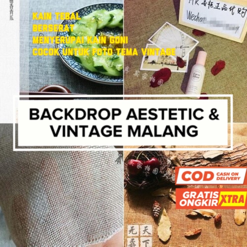 BACKGROUND BACKDROP FOTO KAIN AESTHETIC / BACKDROP KAIN / ALAS FOTO VINTAGE / BACKDROP