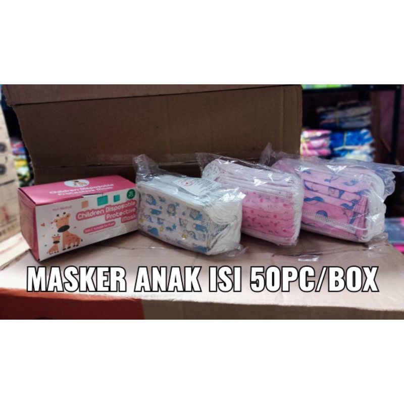 masker anak 3ply