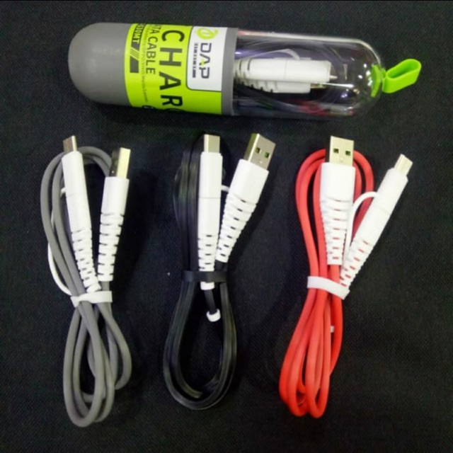 Kabel 2in1 MICRO USB dan TYPE C DAP TUBE kabel fast charging