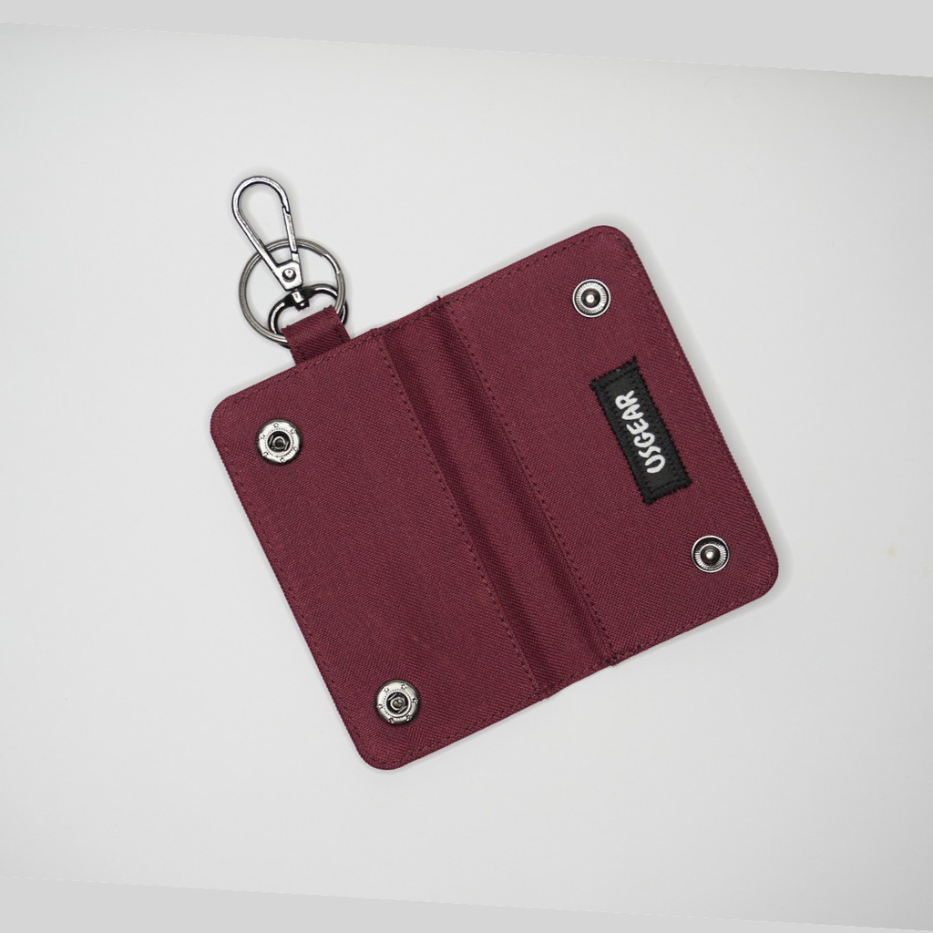 Gantungan Kunci Mobil Motor / Keychain / Dompet STNK Slim / Warna Maroon - UGDK0012