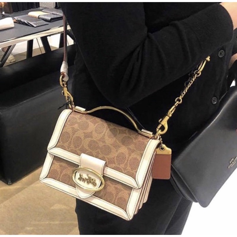 Coach Riley Top Handle 22 In Colorblock (F73937)