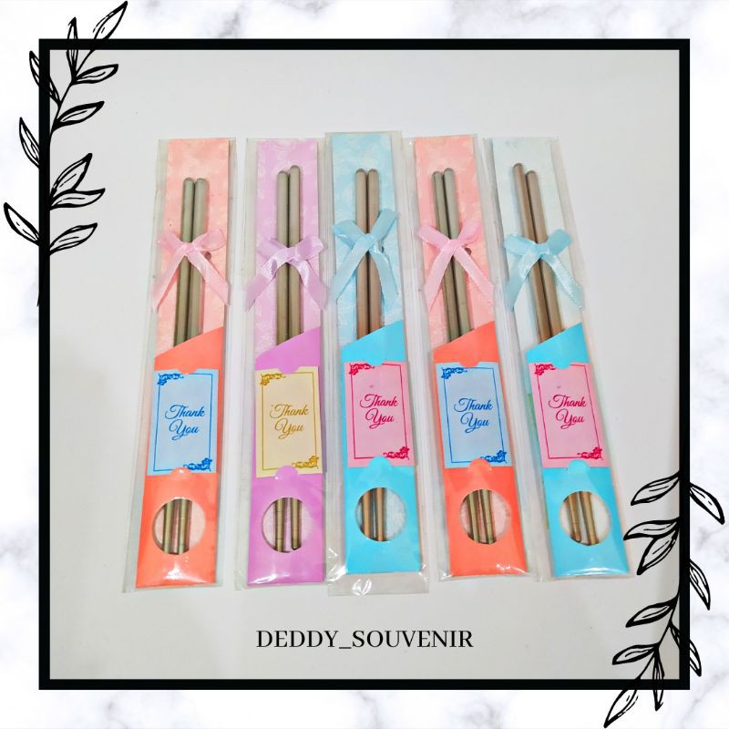 

Souvenir Sumpit Kemas Plastik Ikat Pita