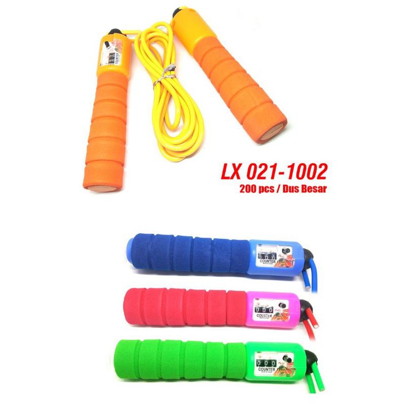 SKIPPING SPEEDS LX021-1002 LOMPAT TALI / JUMP ROPE SOFT HANDLE WITH COUNTER