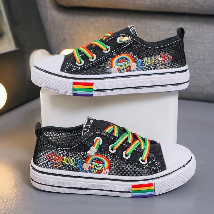 Sepatu Anak Perempuan - Sneaker C-40 RIOR MOTIF Colorful Sepatu Sport Anak Casual Import