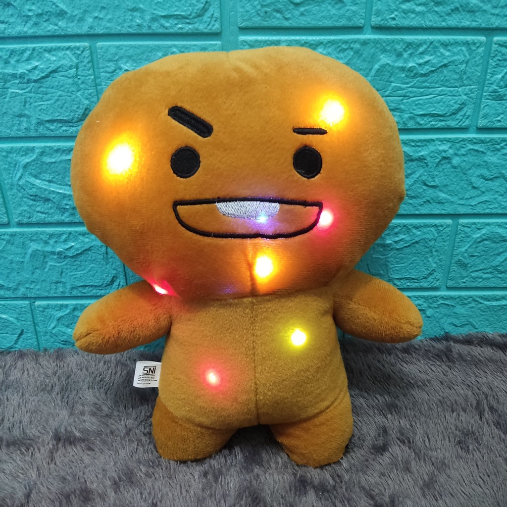 Boneka Karakter Korea LED Lampu Menyala Unofficial Ukuran M (Tinggi 35cm) Berlabel SNI