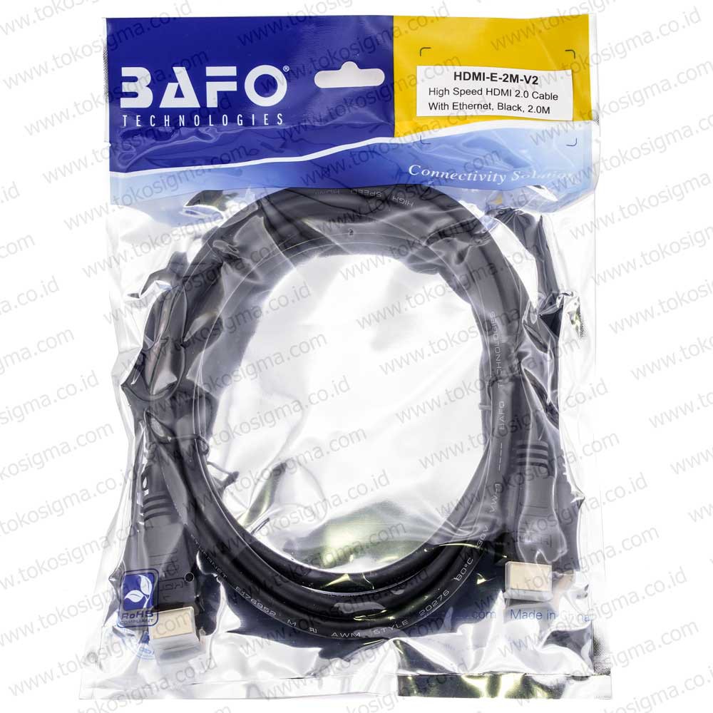 BAFO KABEL HDMI versi 2.0 M-M 2m gold 3D