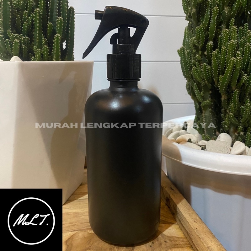 BOTOL 500ML HITAM SPRAY TRIGGER /BOTOL SPRAY TRIGER 500 ML HITAM / BOTOL SPRAY 500ML HITAM