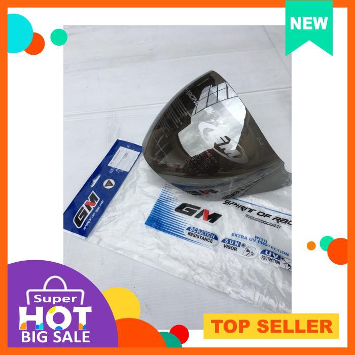 Kaca Helm Original Gm Evolution Gm Fighter Silver