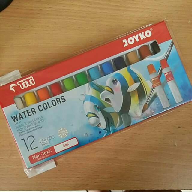 

Cat air TITI 12 warna Non Toxic tidak beracun aman untuk anak