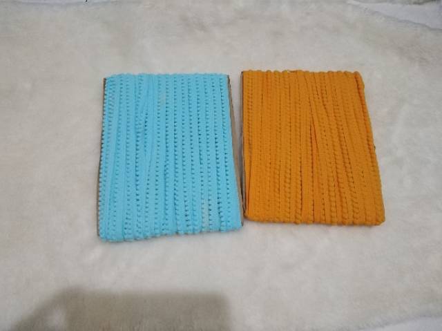 Renda baso kecil/renda pompom kecil mini per meter