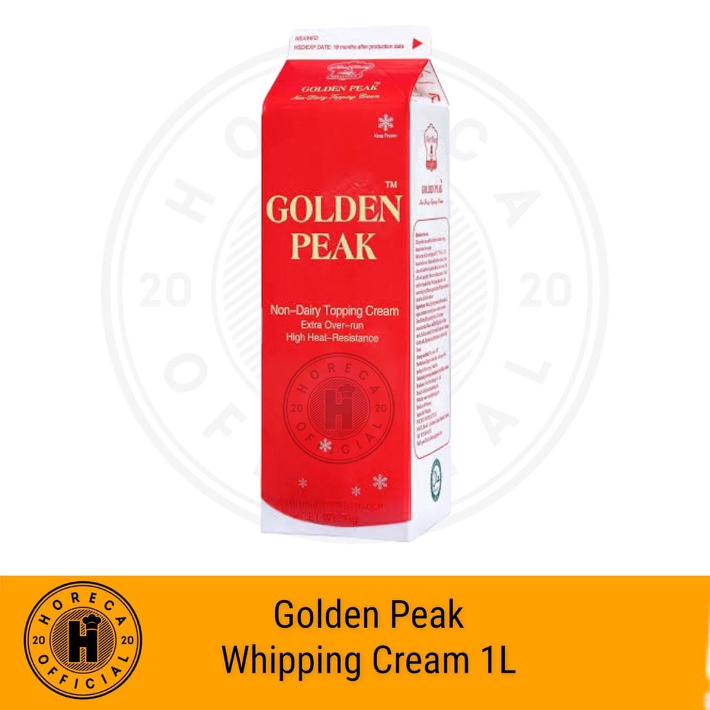 

WHIPPING CREAM GOLDEN PEAK NON DAIRY CREAM 1000ML / KRIMER CAIR 1L