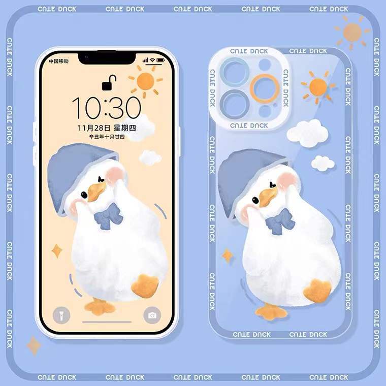 Case Desain Bebek Untuk Iphone 14 13 Pro Max 12 11 XS XR X 8 7 6 6s Plus SE2020