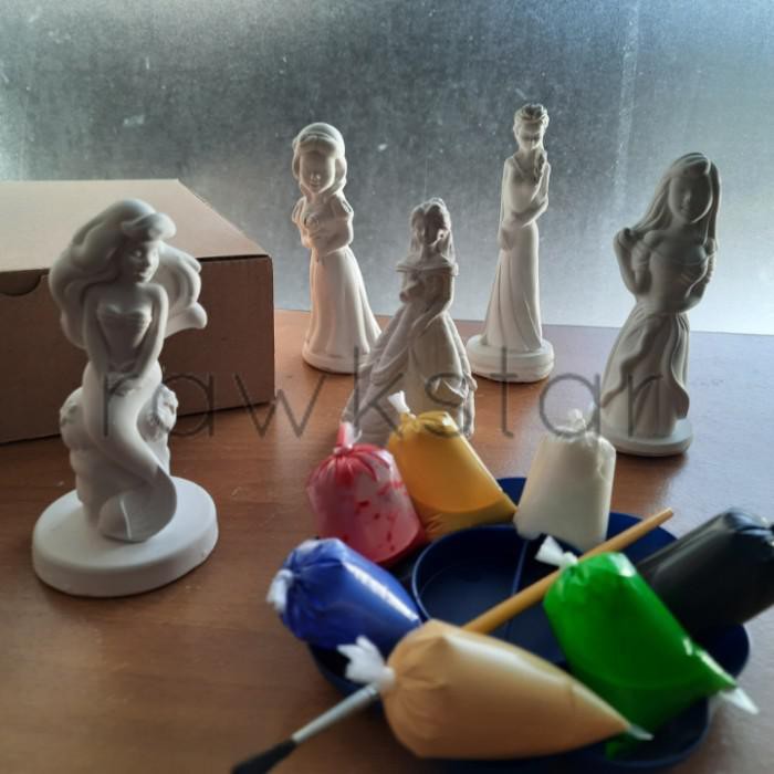 

Art / Diy Patung Gypsum Media Lukis 3D Painting Kit Anak - Pot Plastik