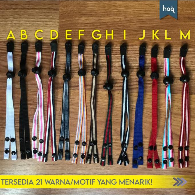 Tali Konektor Masker Hijab / Tali Pengikat Masker - -B-