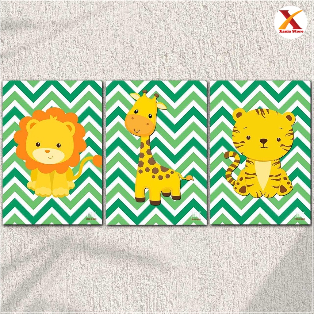 Hiasan dinding wall decor dekorasi hiasan gantung gambar pajangan anak animal hewan