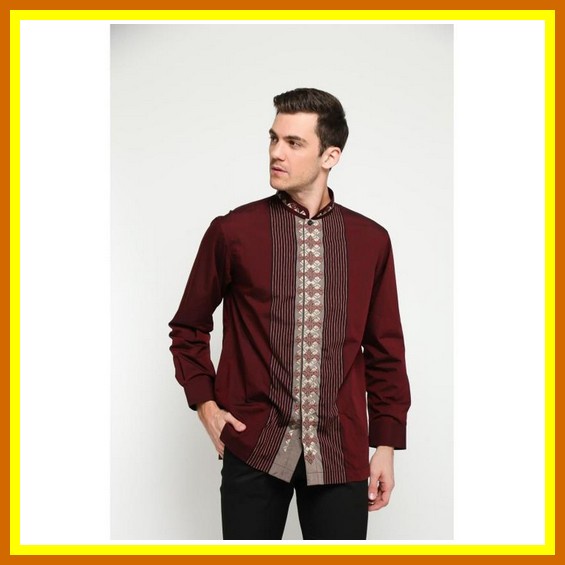 Baju Koko Laki-Laki Koko Lebaran Dewasa Koko Pengajian Terbaru Remaja Kemko Kemeja Koko Kekinian Pre
