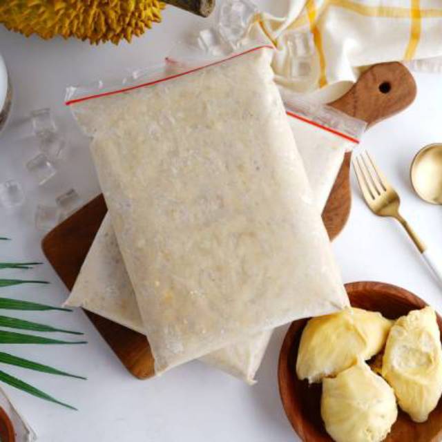 Daging Durian Beku ukuran 1kg / Daging duren 1kg