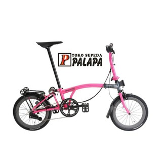 Sepeda Lipat ELEMENT Pikes Gen 2 Grey Pink SELI FOLDING
