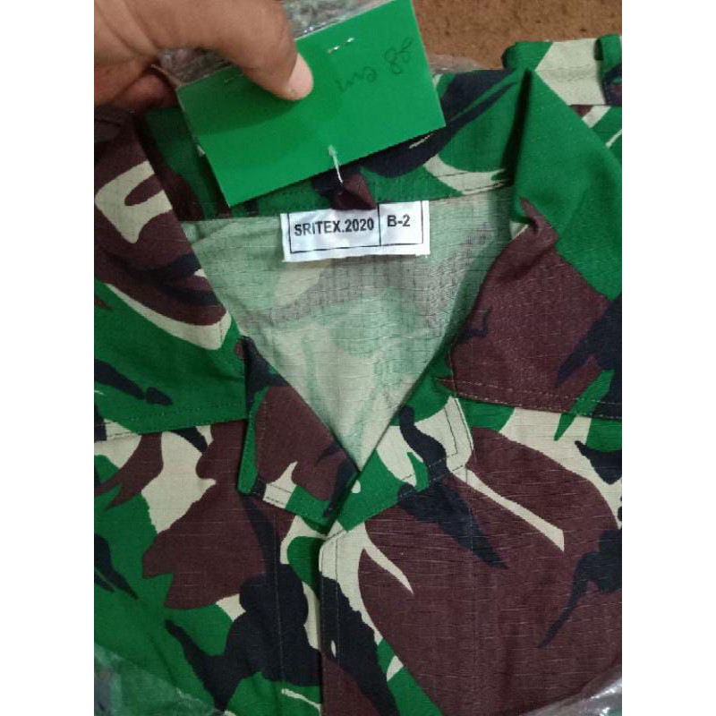 baju pdl loreng jatah TNI AD seri 888