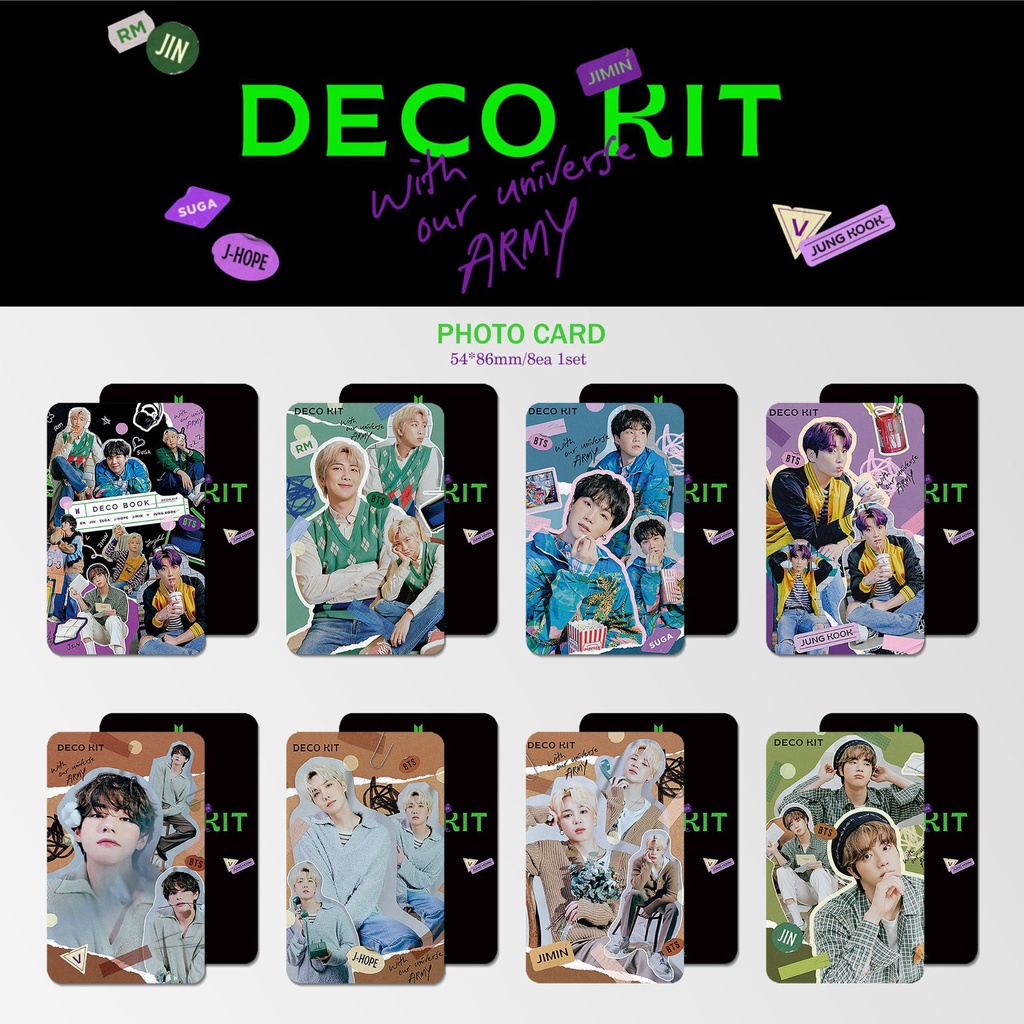 8pcs / Set Kartu Lomo Foto Kpop BTS Album