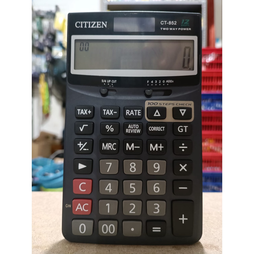 Kalkulator CITIZEN CT852 12 digit calculator CT-852 kasir alat hitung menghitung