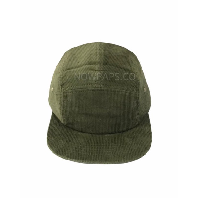 Topi 5panel polos army bahan corduroy premium distro stylish unisex warna army/ 5panel polos corduroy