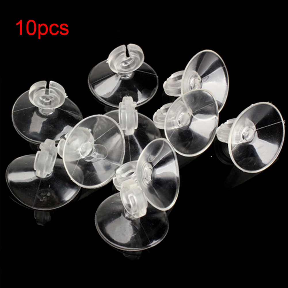 10pcs / lot Suction Cup Holder Pompa Air Bahan Plastik Untuk Akuarium Ikan