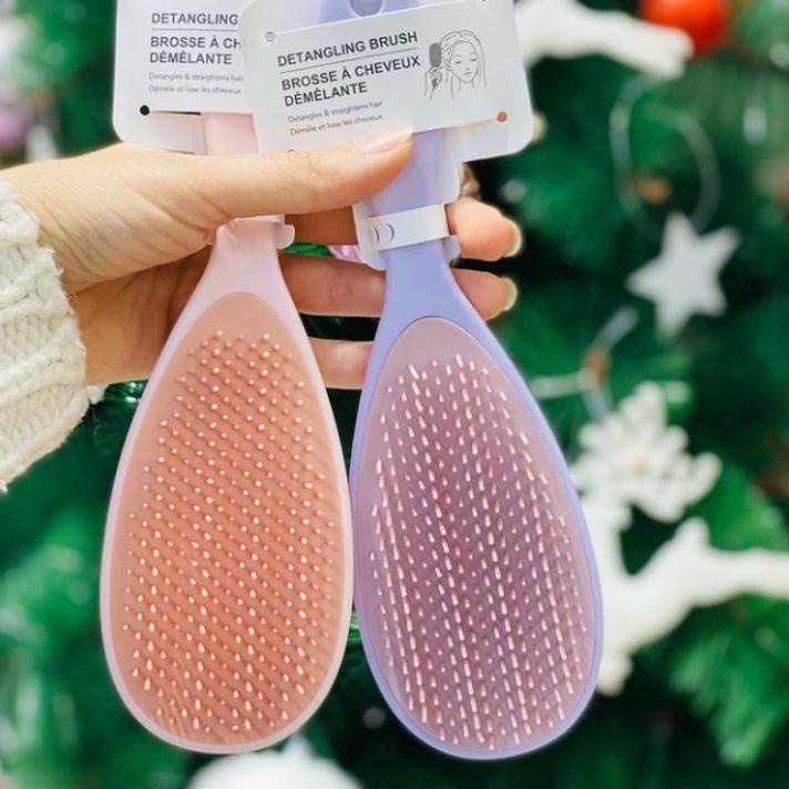 Hot - MINISO CREAM SERIES COMFORTABLE DETANGLING HAIR BRUSH / SISIR