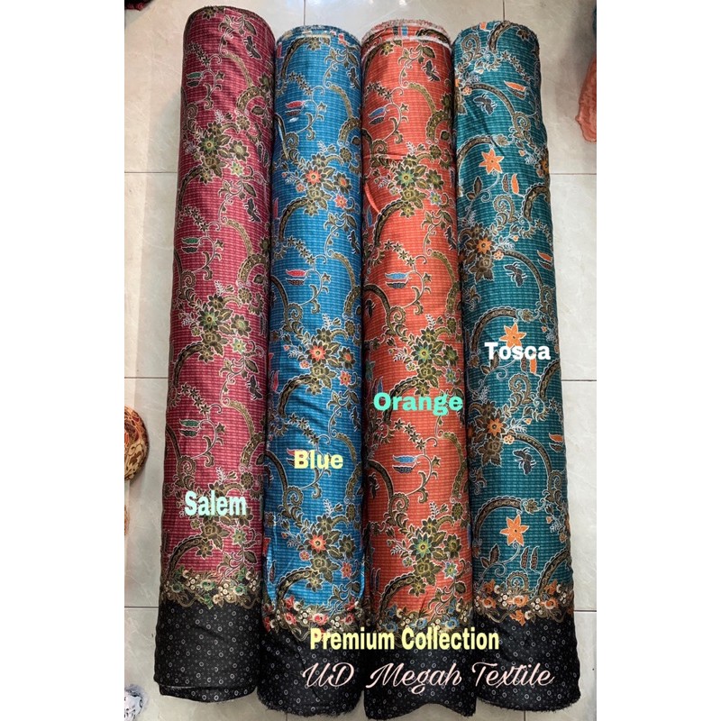 Harga Per Meter B222 Kain Batik Halus Silk Semi Sutra Motif Mewah Pria Wanita Lb120 Shopee Indonesia