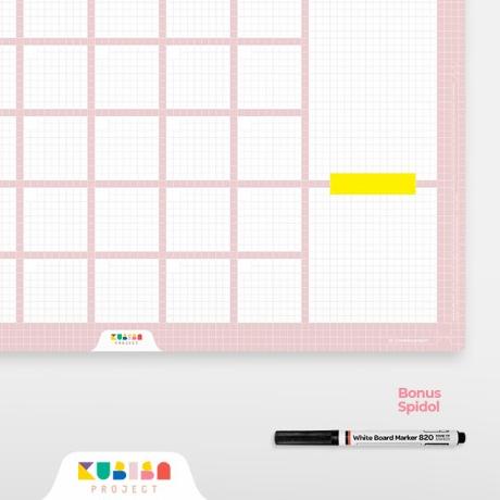 

☀ Wall Planner / Monthly Planner A3+ (Bonus Spidol) | Kubisa Project - Monokrom ►