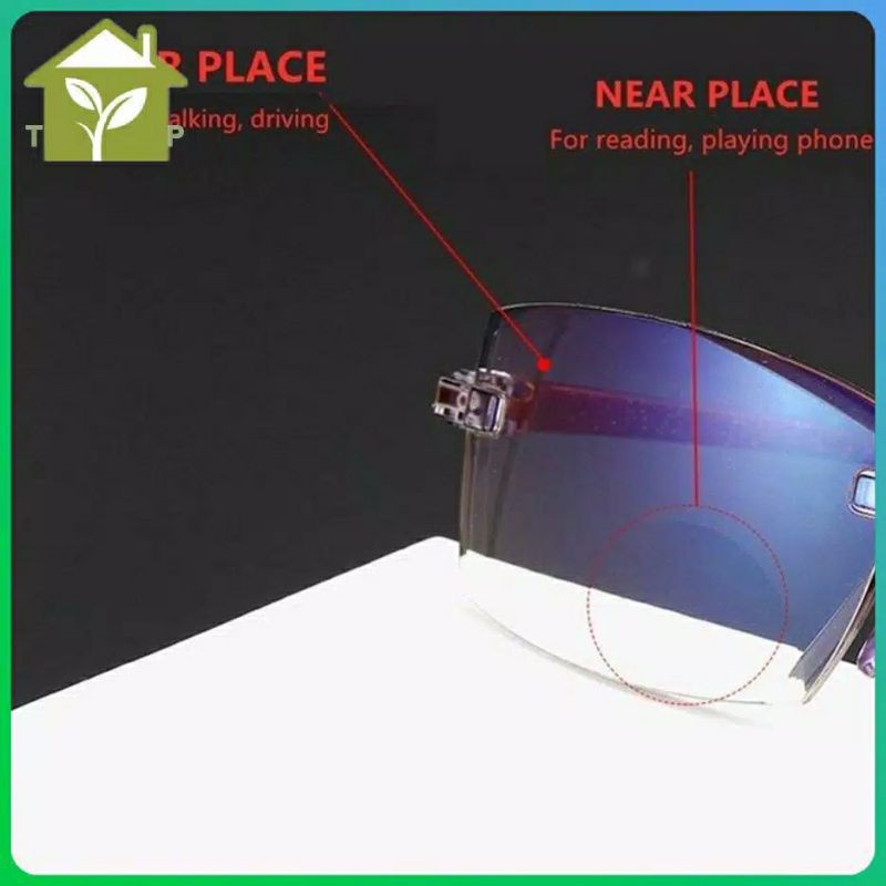 Kacamata progresif bifocal untuk jauh dan dekat antiradiasi Pria Wanita