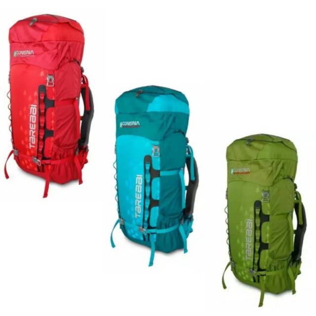 tas gunung original carrier consina tarebbi 60L dapat raincover