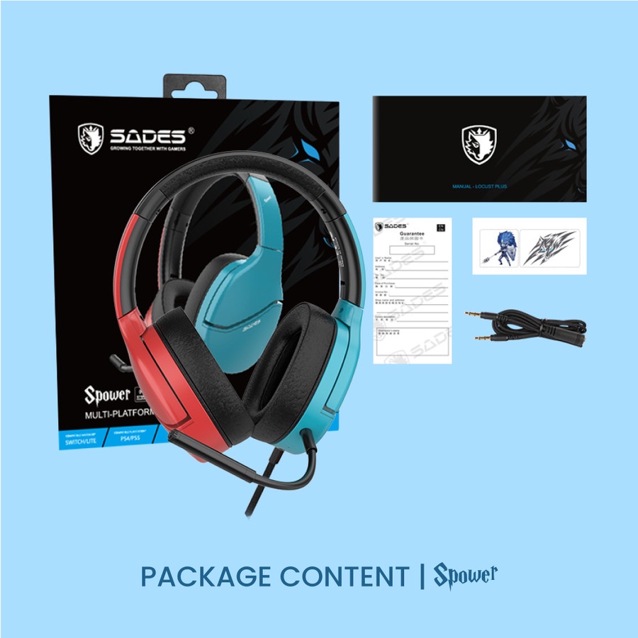 Sades SPower Multiplatform Gaming Headset Stylish Appearance Design