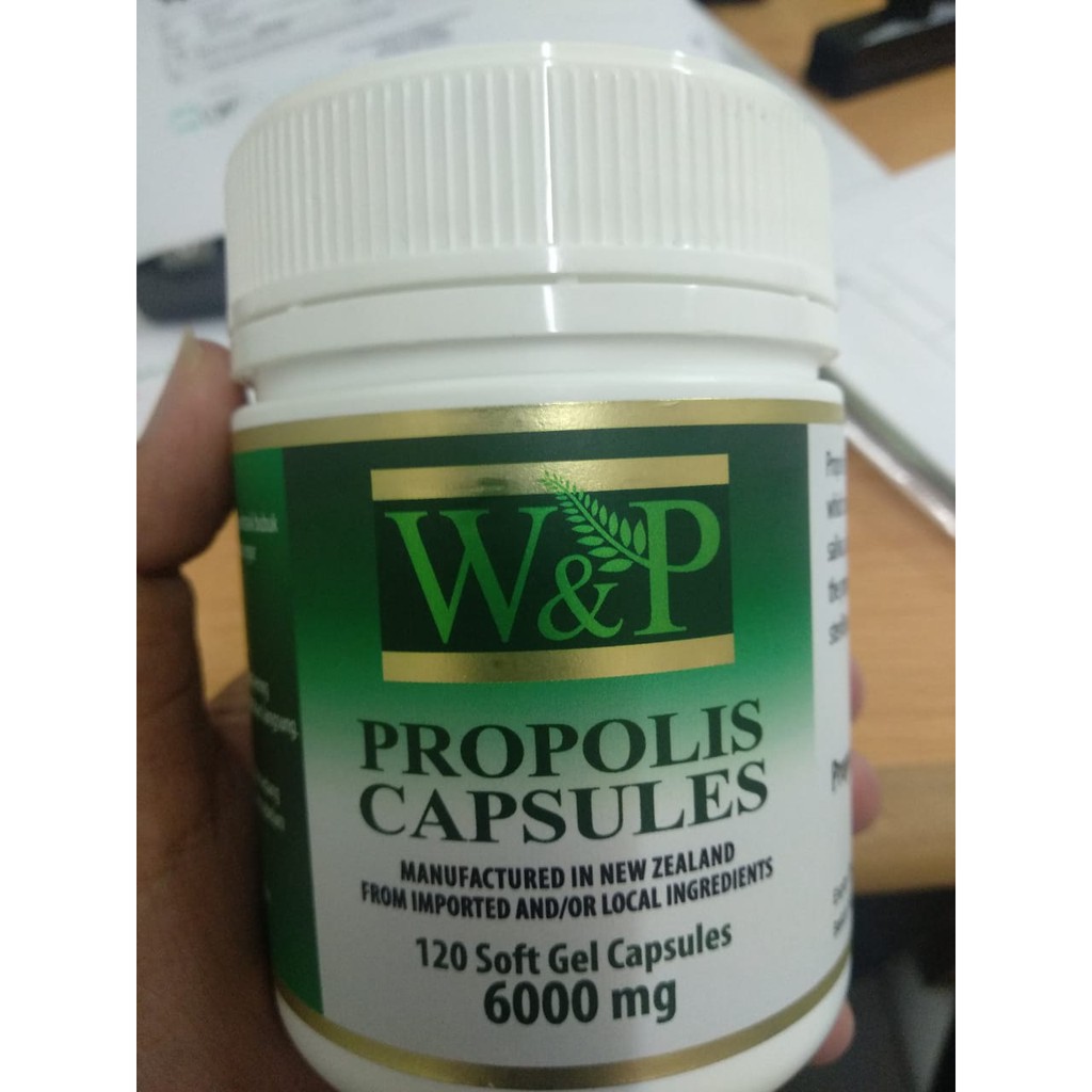 Wild and Premium (W&P) Propolis Capsule Suplemen - Suplemen Propolis isi 120 Murah