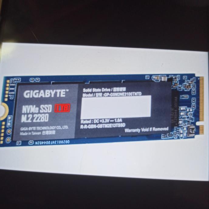 Gigabyte Ssd Nvme 1Tb Gen 3X4 Ready Stok