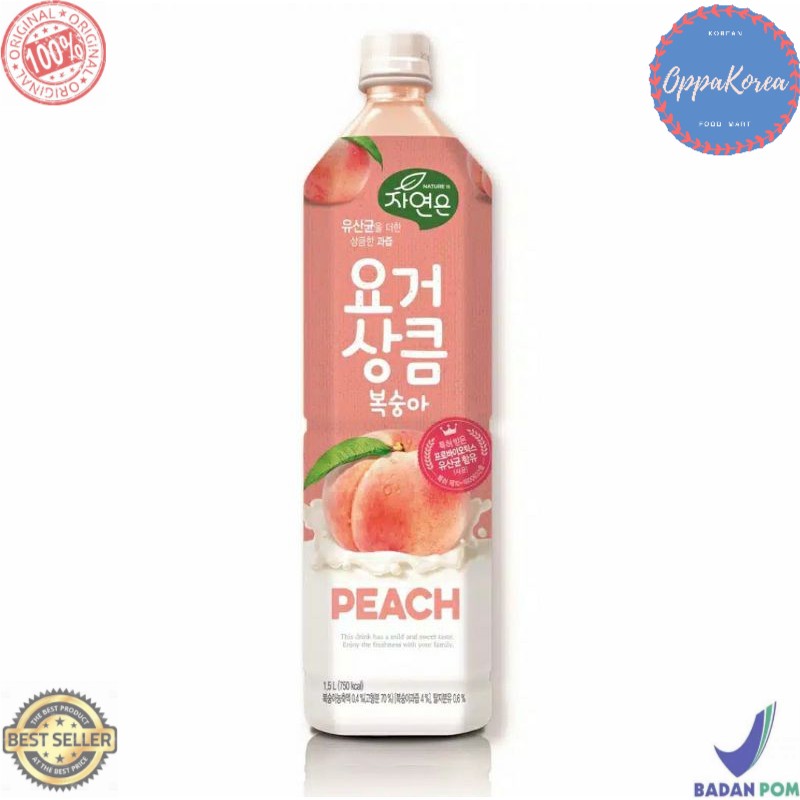 

Woongjin Zaiyeunun Yogurt Peach 1.5 lt