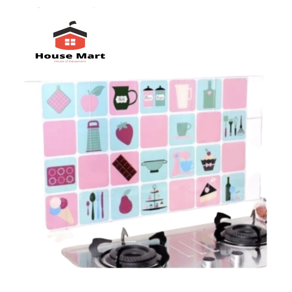 Wallpaper Kitchen Wallpaper Sticker Dapur Anti Minyak dan Anti Api Aluminium Foil With Good Quality