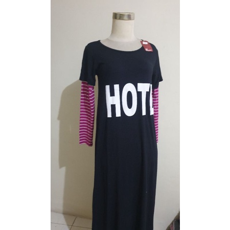 Baju Gamis bahan kaos adem New