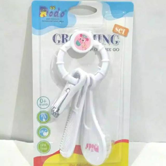 DODO GROOMING SET / Sisir bayi / sisir bayi 1 set dg gunting kuku