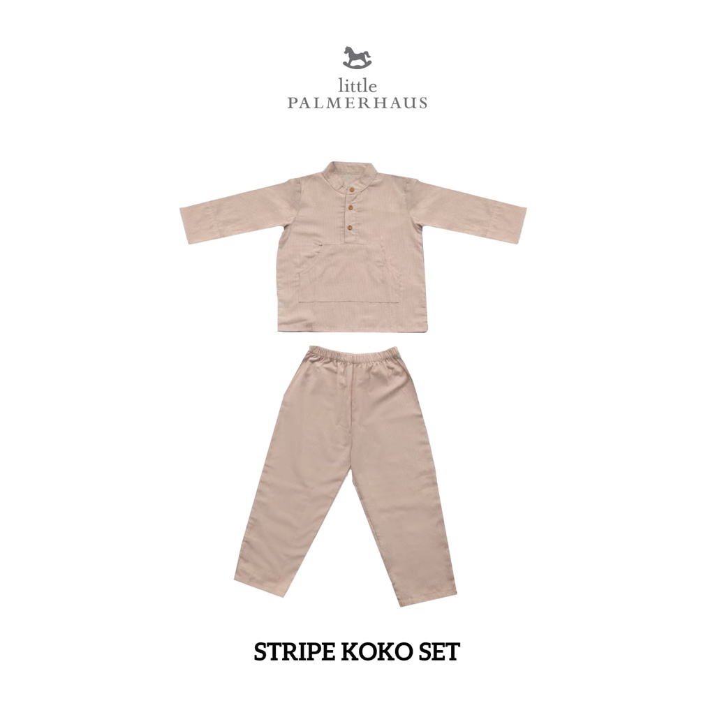 Little Palmerhaus - Stripe Koko Set Raya Collection Baju Koko Anak Bayi 1-6 Tahun