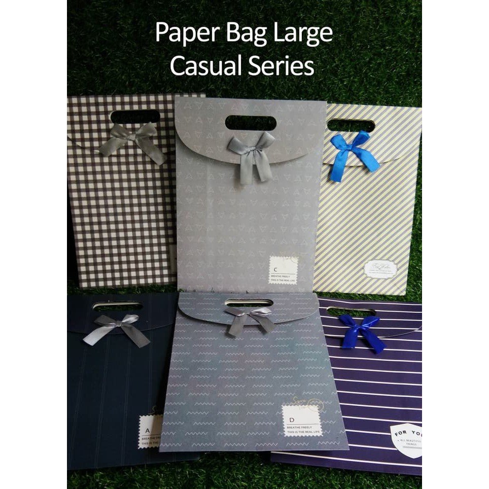 

Paper Bag Motif / Tas Kertas Kado / Tas Ulang tahun - L CASUAL SERIES
