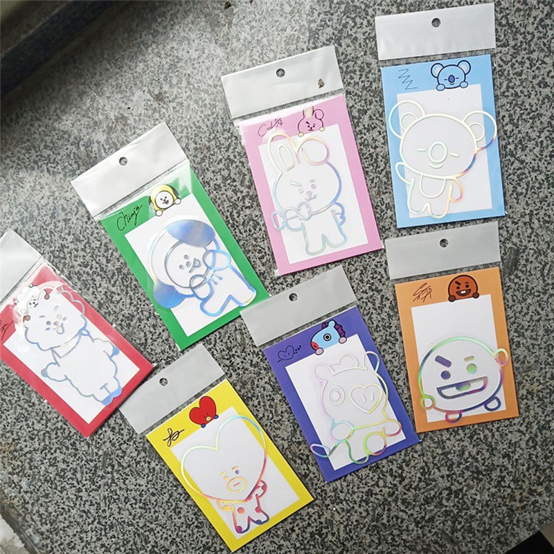 KPOP BTS Stiker J-HOPE JIMIN V JIN untuk Telepon Dinding dengan Bahan Mudah Dilepas Gambar Kartun