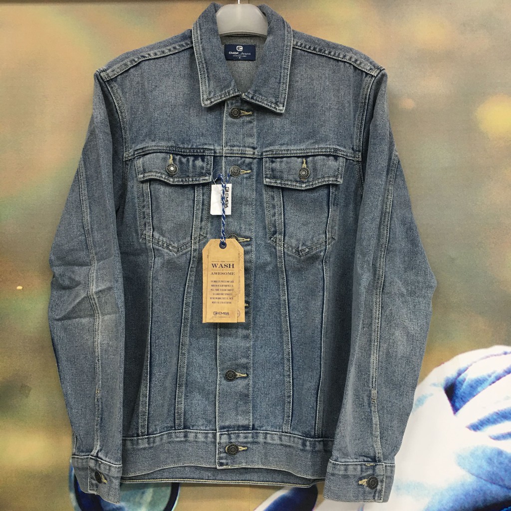 Emba Jeans / Jaket Jeans Pria Lengan Panjang