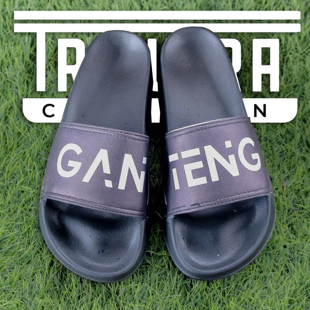 Slipper Pria Phyllon motif Quote Ganteng