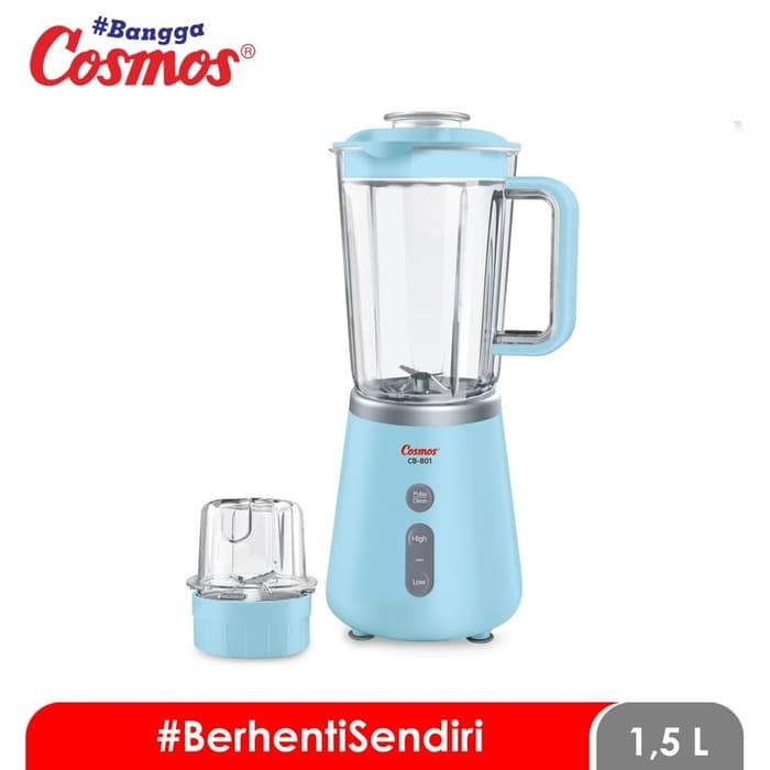 COSMOS Blender Plastik 1.5 Liter 2in1 2 Tabung CB 801 - Garansi Resmi 1 Tahun