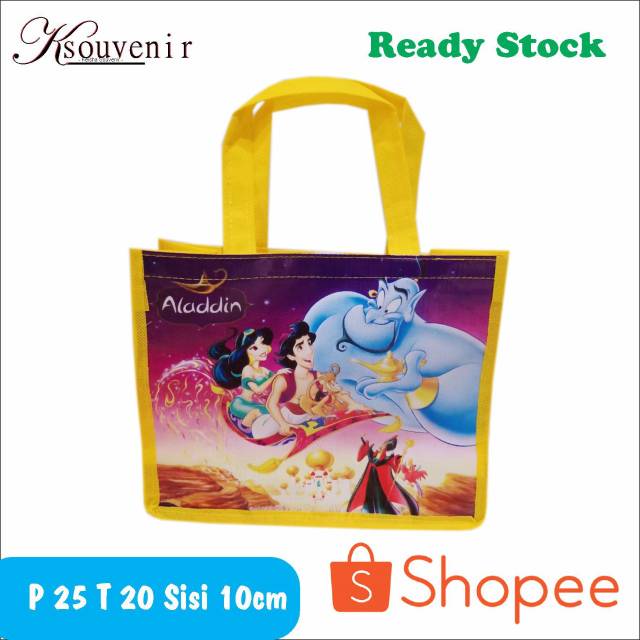 

Tas ultah tas souvenir ulang tahun goodie bag aladin jasmine