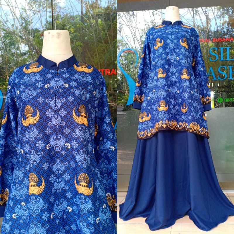 RB 04.BATIK KORPRI PGRI TERBARU, GAMIS MODEL SETELAN KEMEJA PRIA DAN WANITA