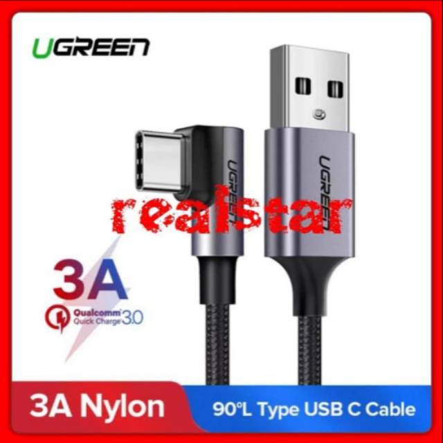 Ugreen Kabel Charger Type C Siku For Pubg - Kabel Siku Ugreen Usb C Support 3A Fast Charging