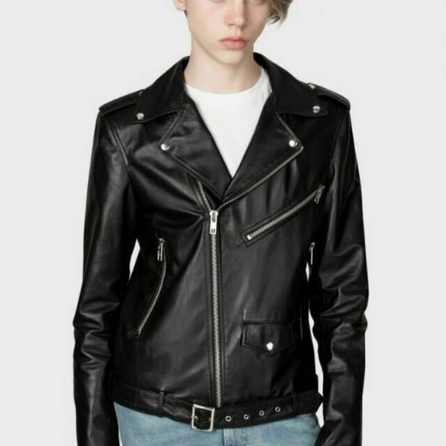 Jaket Kulit Wanita Ramones Changcuters Rock N Roll