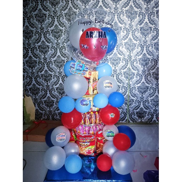 

(COD) BUKET BALON Snack